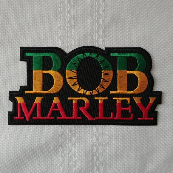 👾  2/$15 Large Bob Marley Iron On Patch - Picture 1 of 1